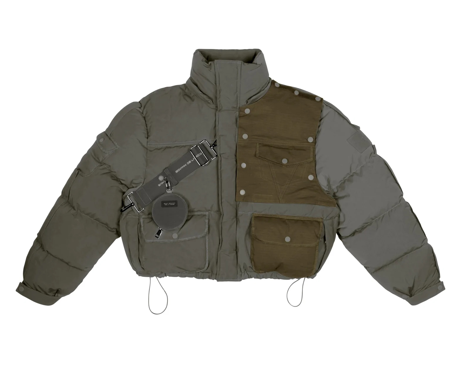 Astronaut Cropped Down Season 3 Jacket in the color Khaki
