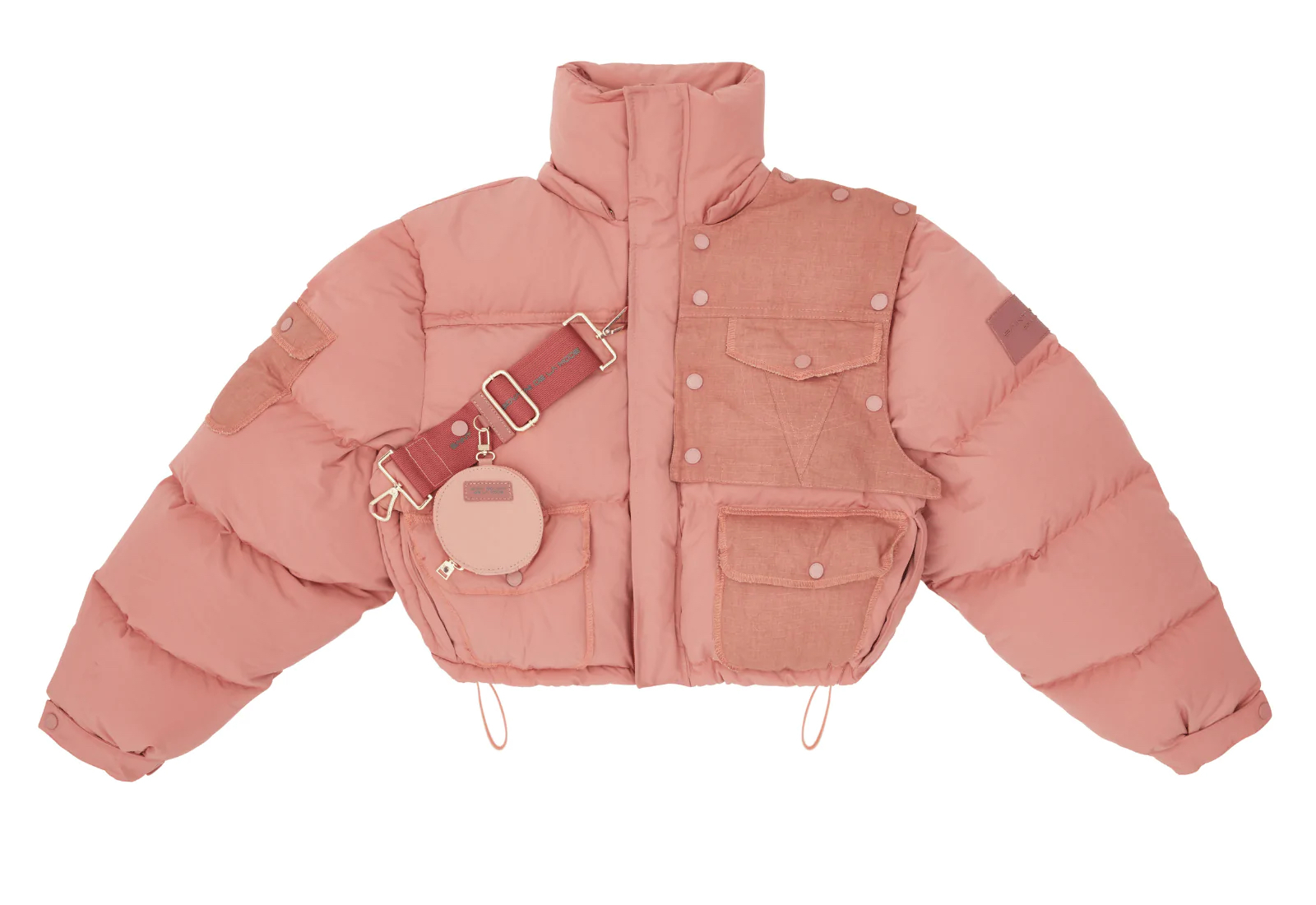 Astronaut Cropped Down Jacket in the color Dusty Pink