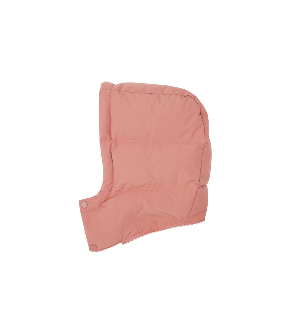 Astronaut Cropped Down Jacket Hood in the color Dusty Pink
